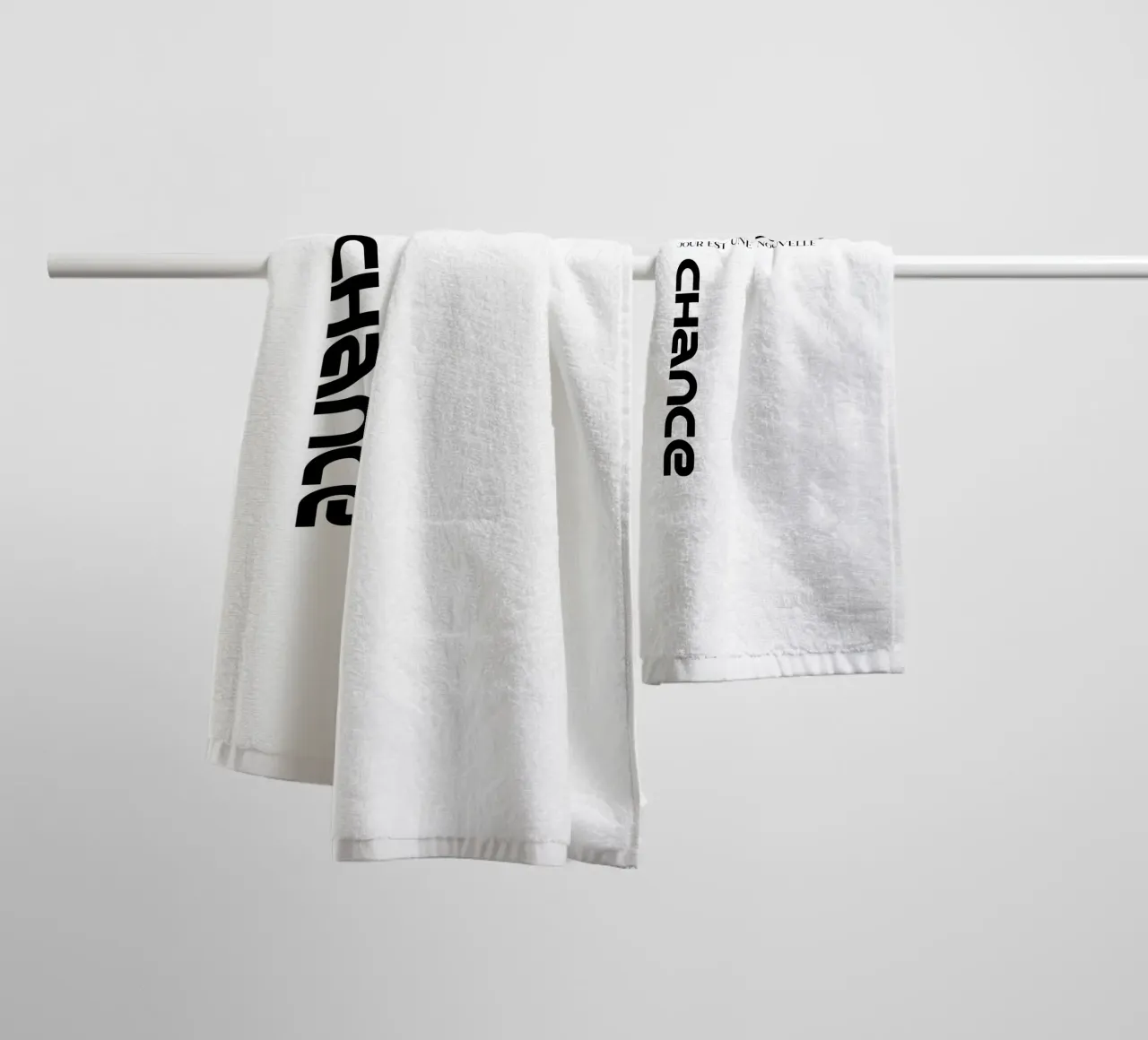 Every Day Is a New Chance towel by YV TYPOGRAPHY