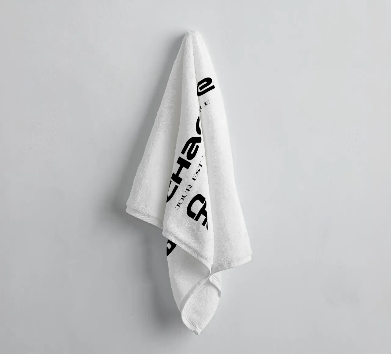Every Day Is a New Chance towel by YV TYPOGRAPHY