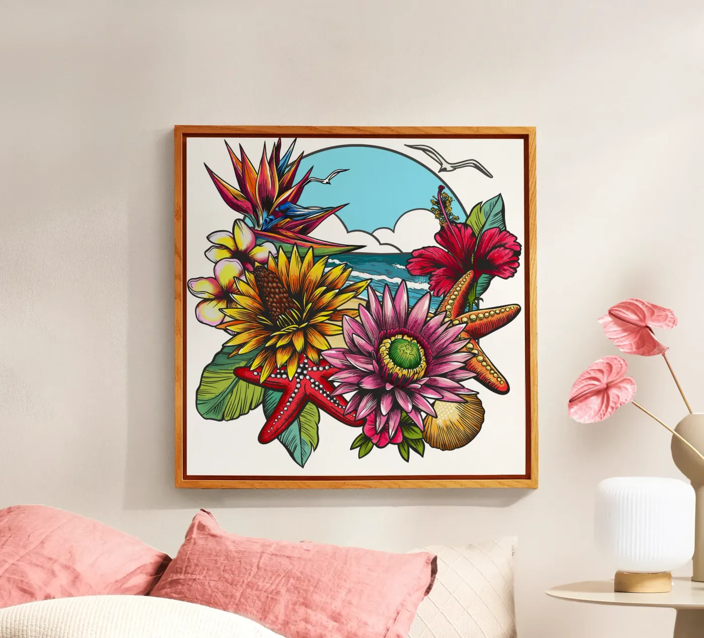 Golden Beach Composition plexiglass da Irina Tsaran