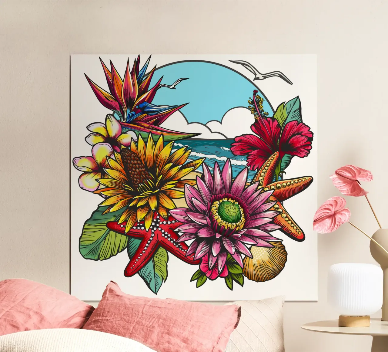 Golden Beach Composition poster da Irina Tsaran