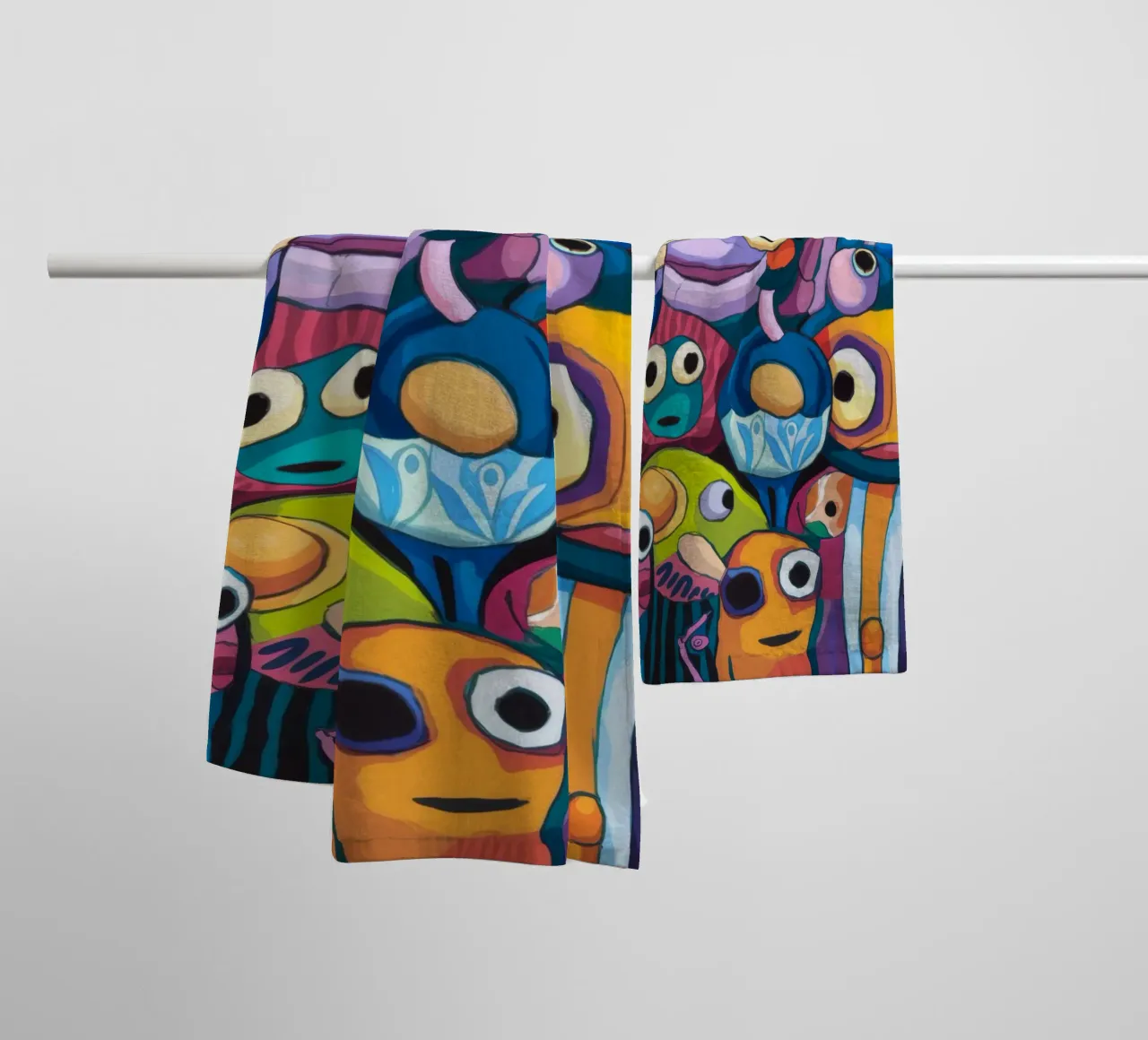 Creature colorate asciugamano da bagno da Monarco Virtuoso