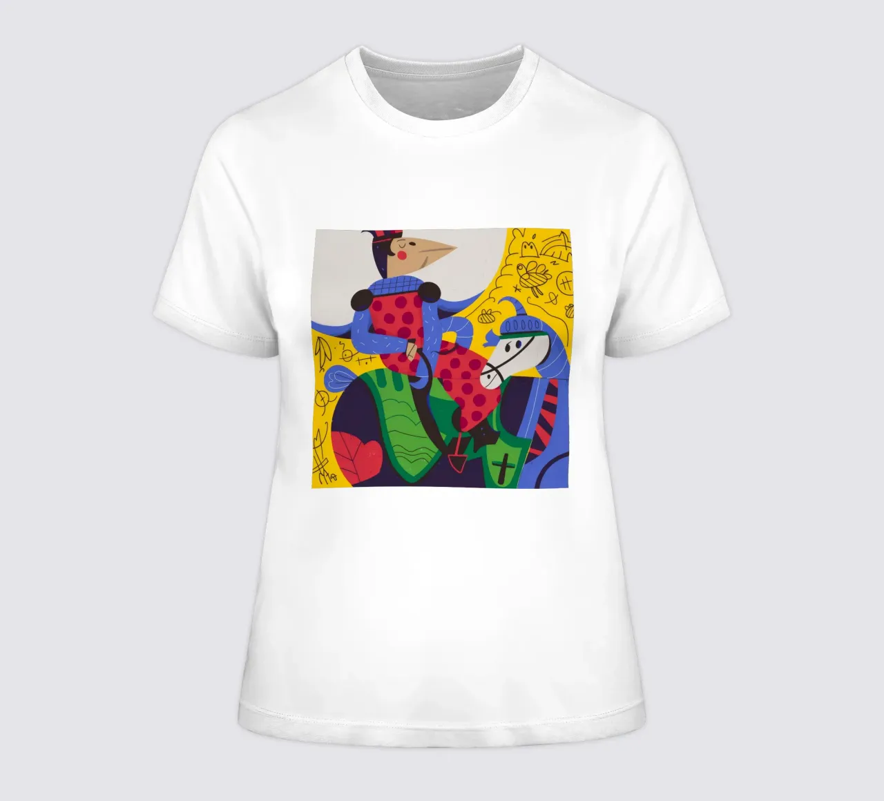 Le dialogue des oiseaux t-shirt ajusté pour femmes de Monarco Virtuoso