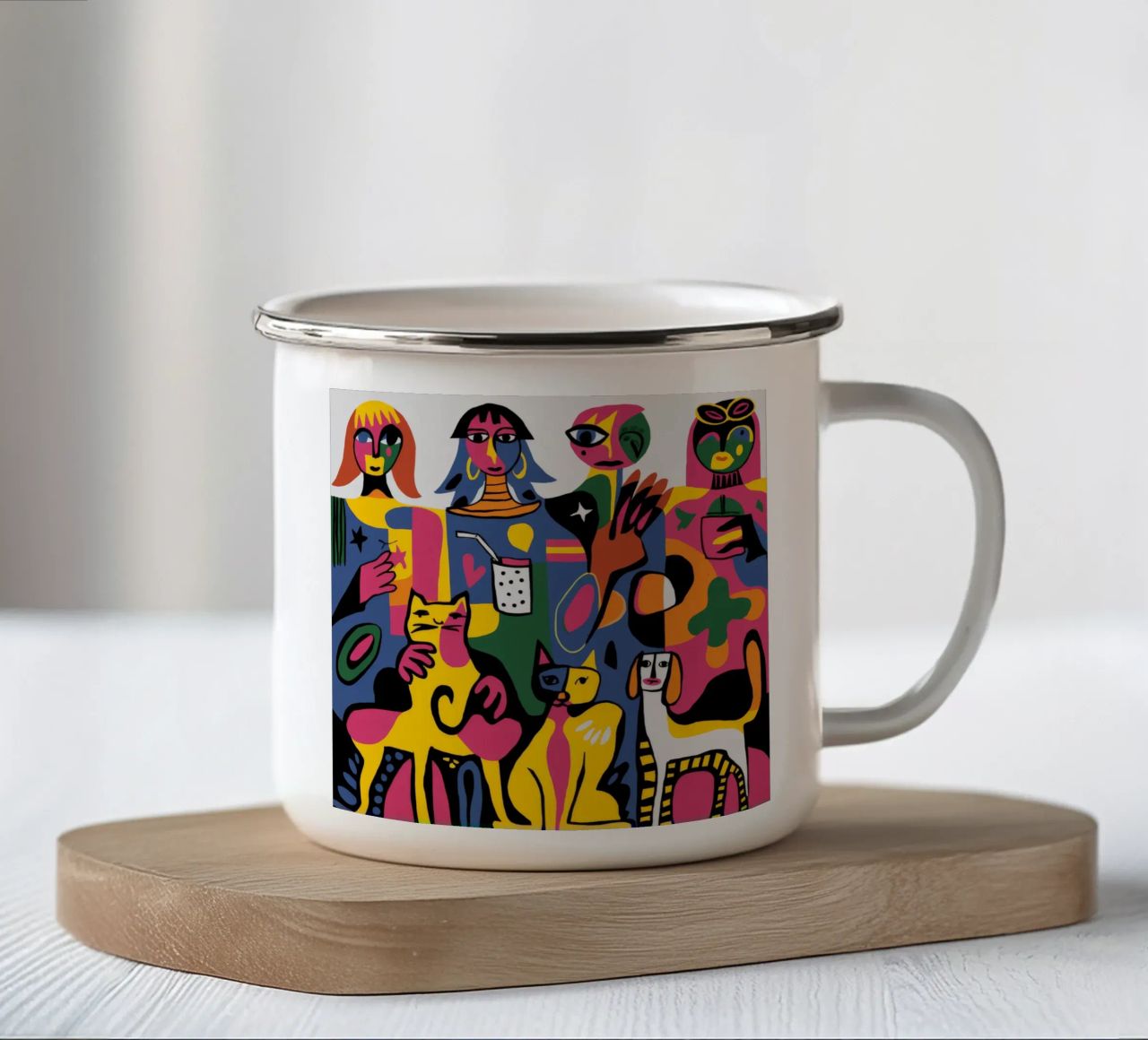 Raduno surreale tazza in smalto da Monarco Virtuoso