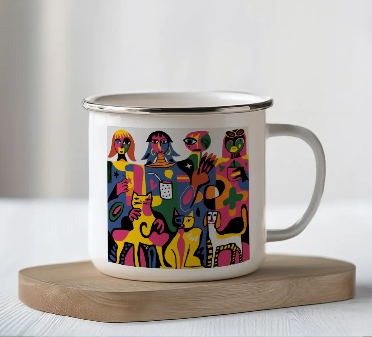 Raduno surreale tazza in smalto da Monarco Virtuoso