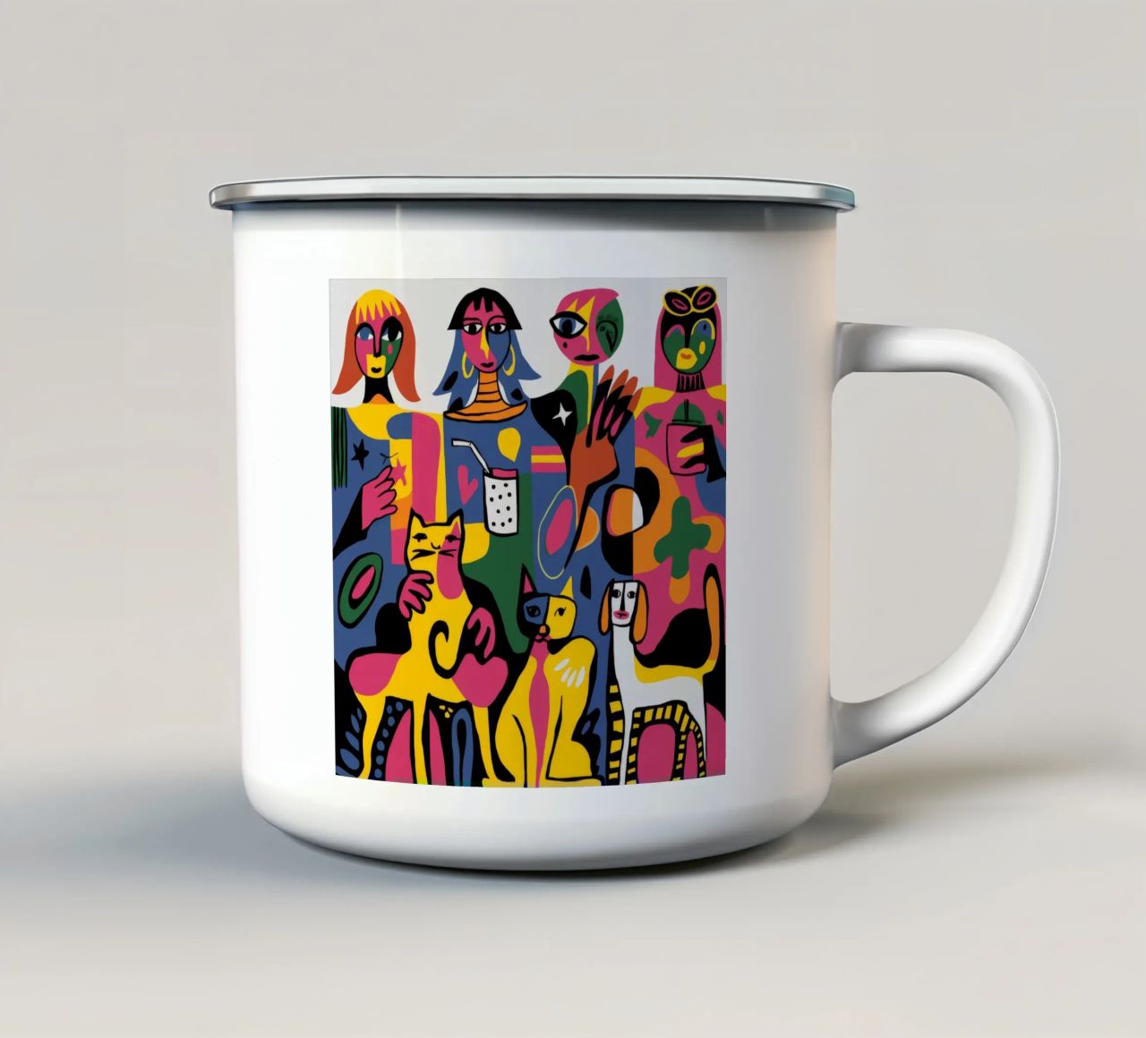 Raduno surreale tazza in smalto da Monarco Virtuoso