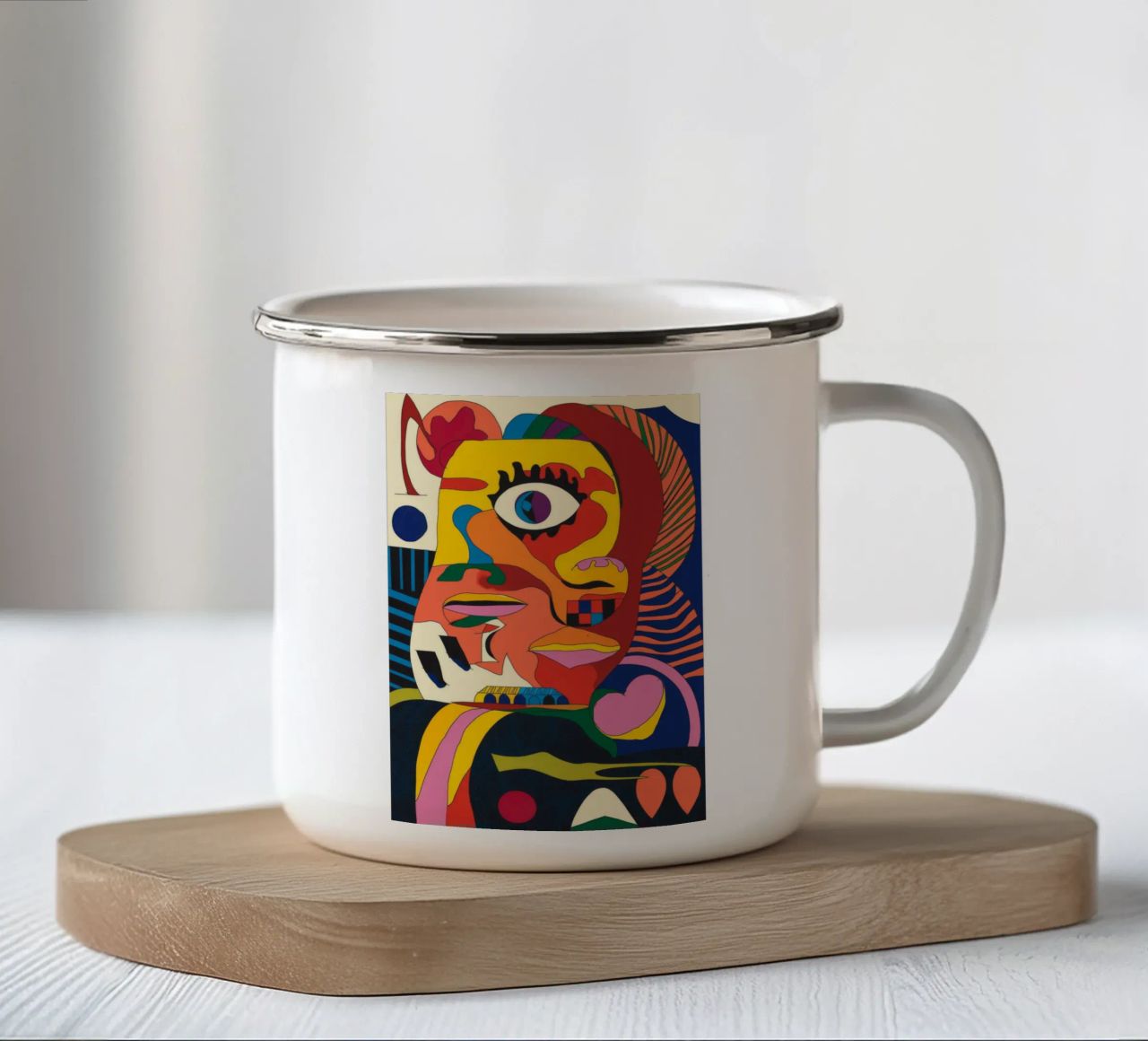 Visione frammentata tazza in smalto da Monarco Virtuoso