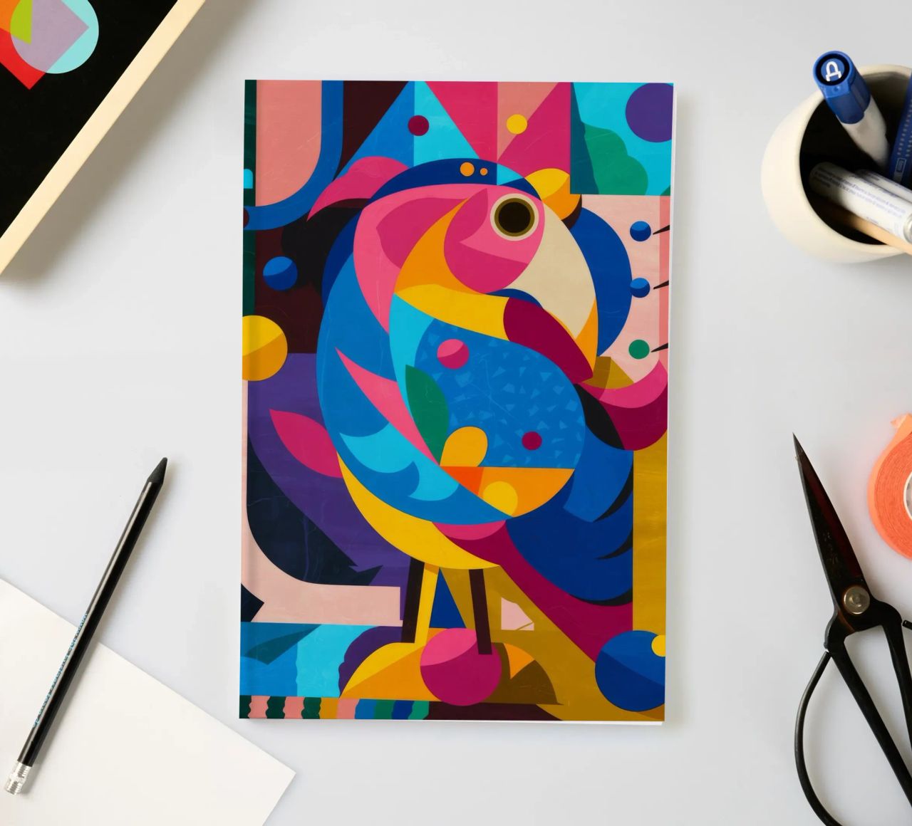 Geometric Bird notebook by Monarco Virtuoso