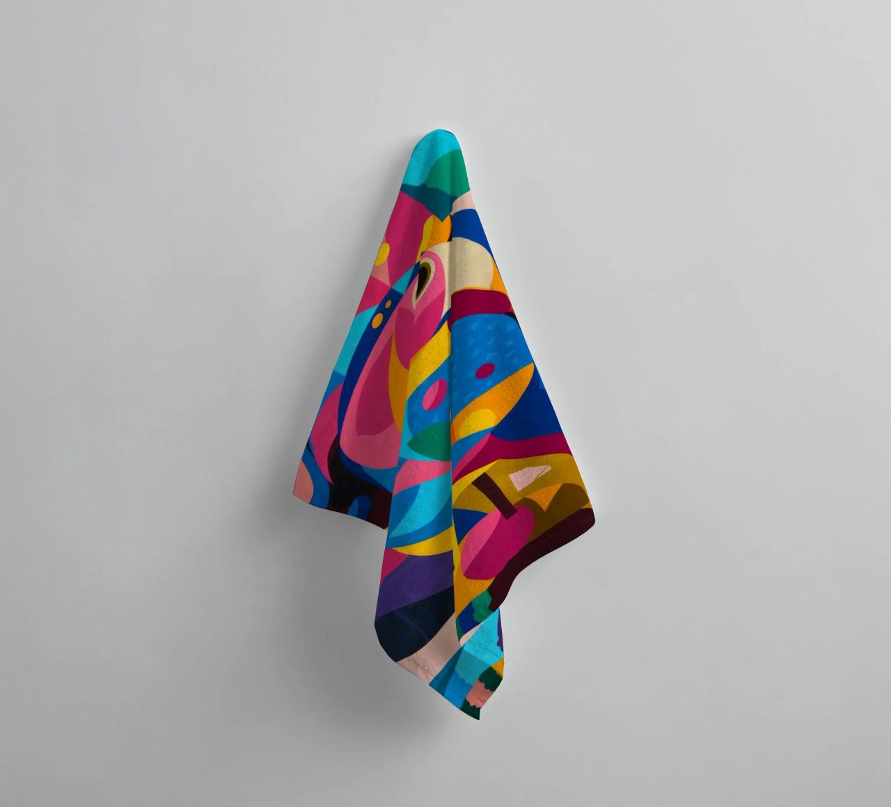 Geometric Bird towel by Monarco Virtuoso