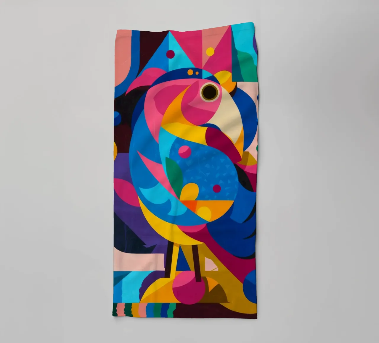 Pájaro geométrico toalla de baño de Monarco Virtuoso