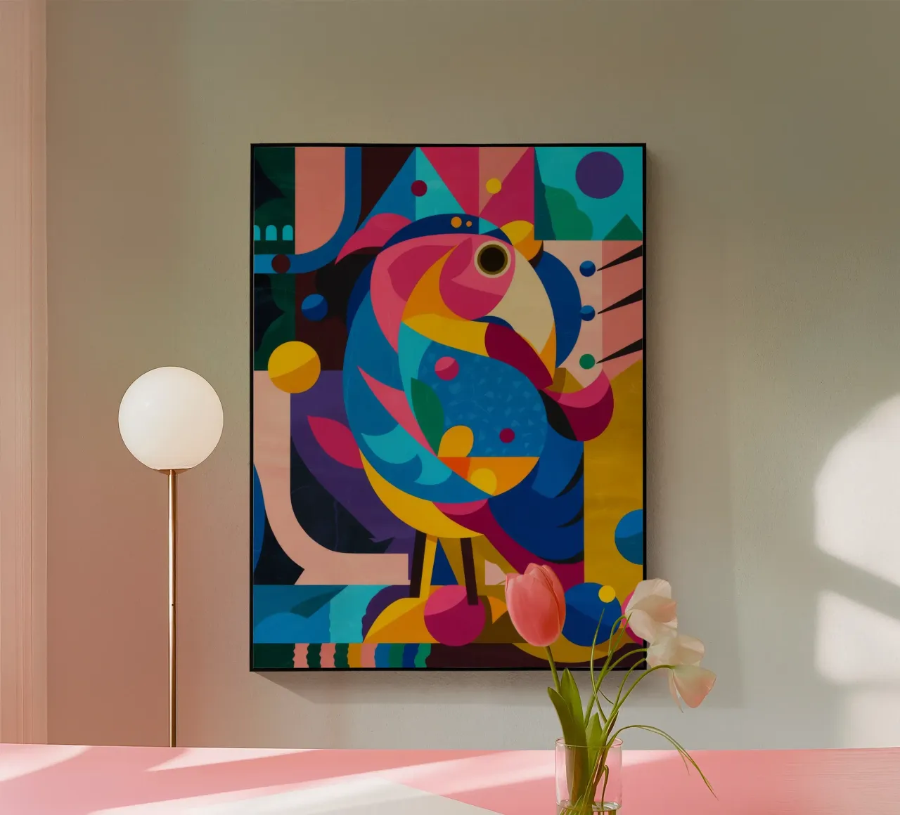 Uccello geometrico plexiglass da Monarco Virtuoso