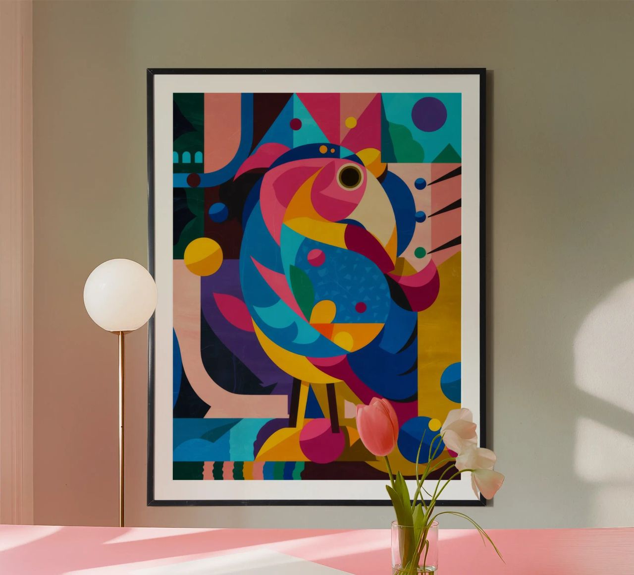 Geometric Bird poster by Monarco Virtuoso