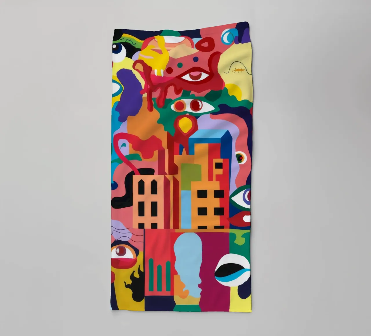 Urban Abstraction towel by Monarco Virtuoso