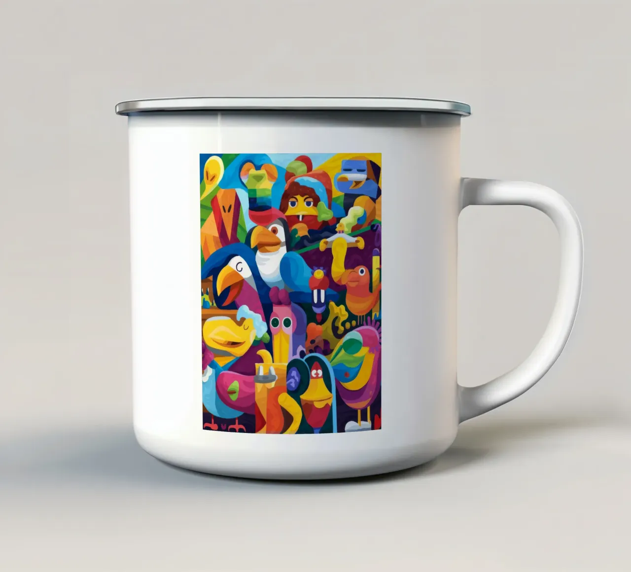 Avian Symphony enamel mug by Monarco Virtuoso