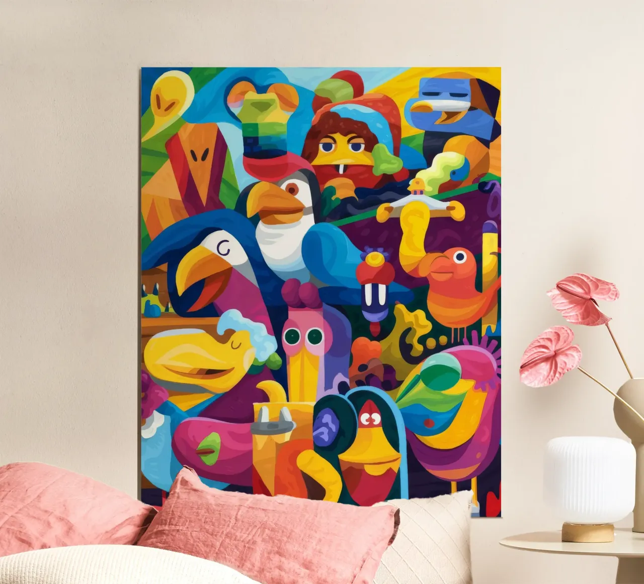 Sinfonia aviaria poster con telaio in plastica da Monarco Virtuoso