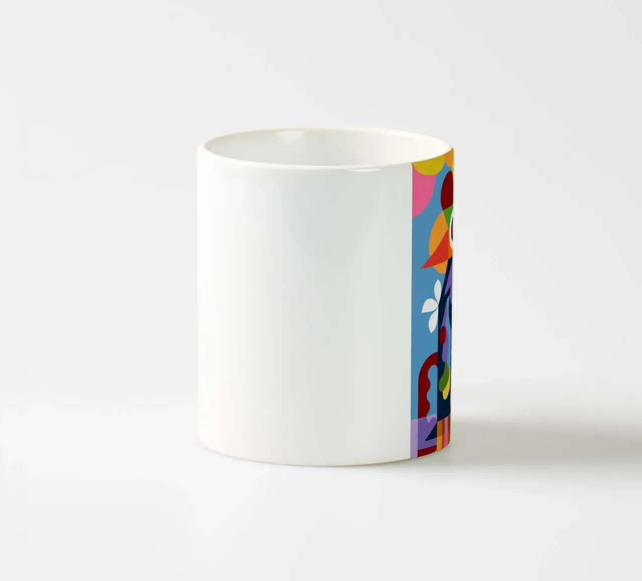Uccello colorato tazza in ceramica da Monarco Virtuoso