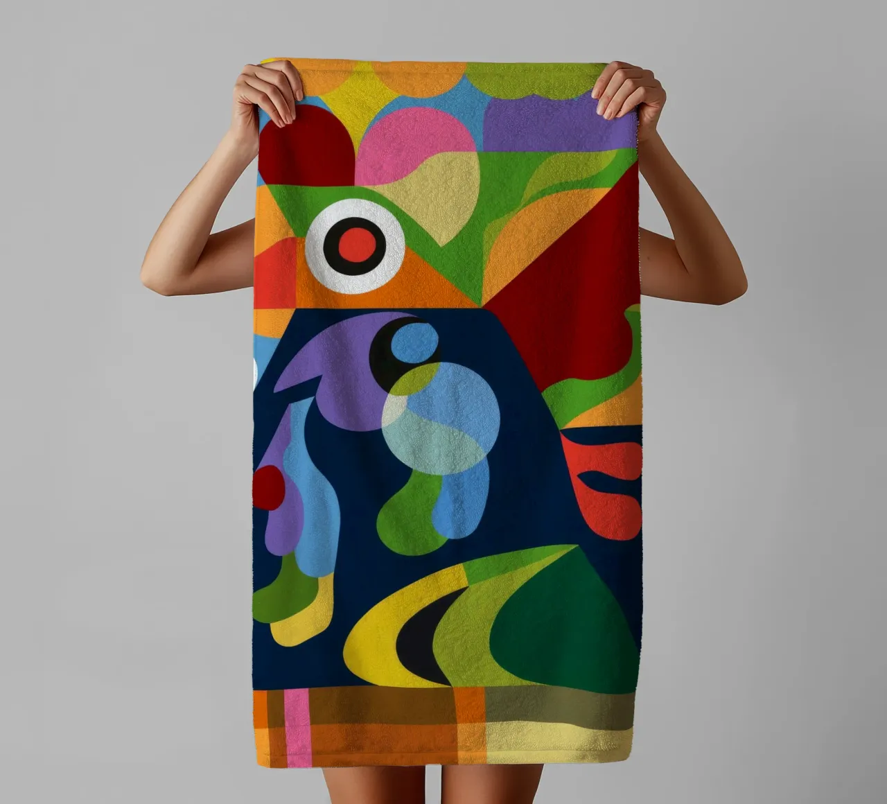 Oiseau coloré serviette de bain de Monarco Virtuoso