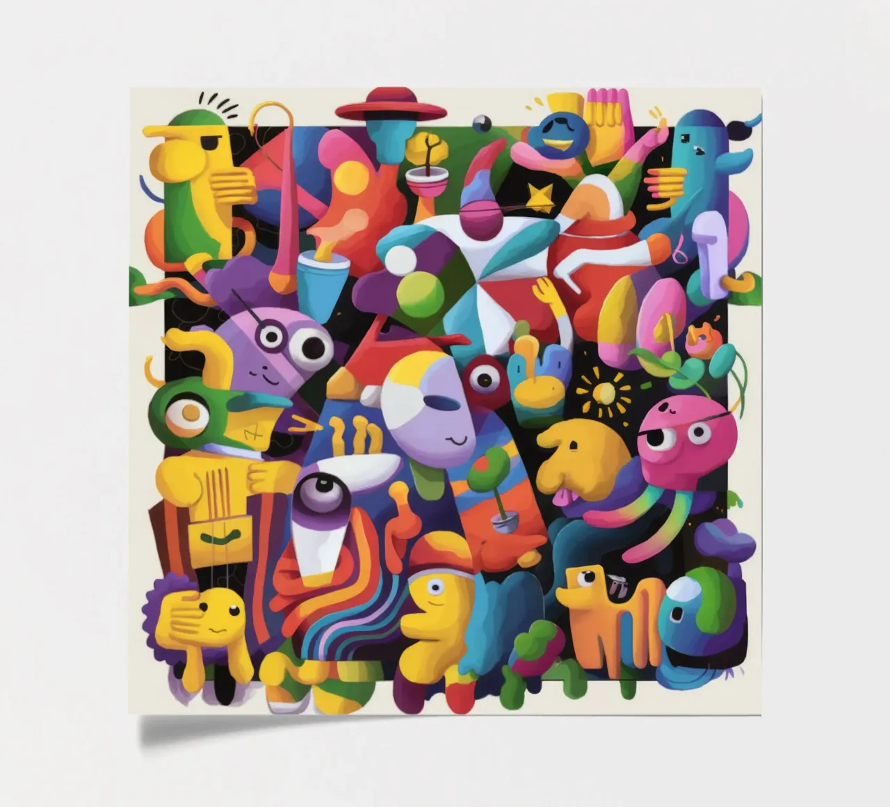 Whimsical Raw Creatures sticker sheet by Monarco Virtuoso