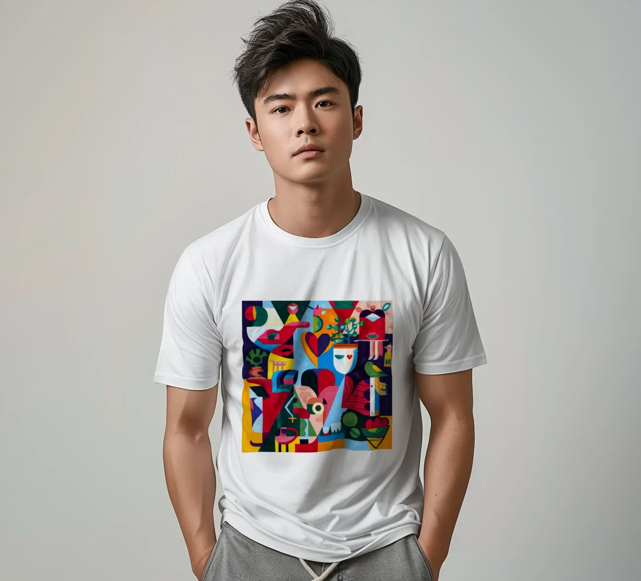 Armonia geometrica grezza t-shirt da Monarco Virtuoso