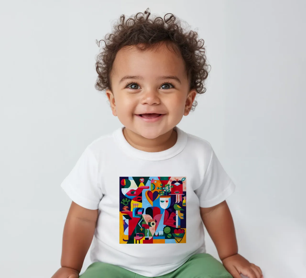 Geometric Raw Harmony baby t-shirt by Monarco Virtuoso