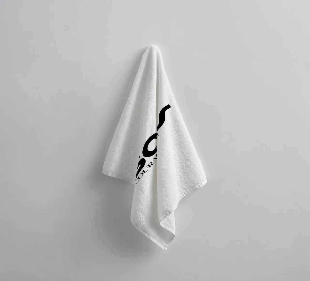 Sois Courageux Tipografia semplice e minimalista asciugamano da bagno da YV TYPOGRAPHY