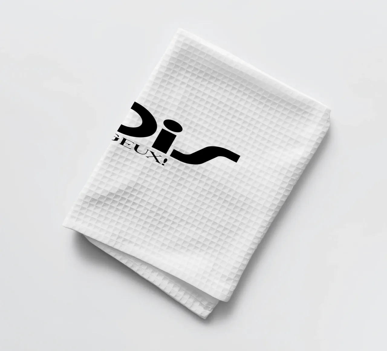 Sois Courageux Simple Minimalist Typography torchon de YV TYPOGRAPHY