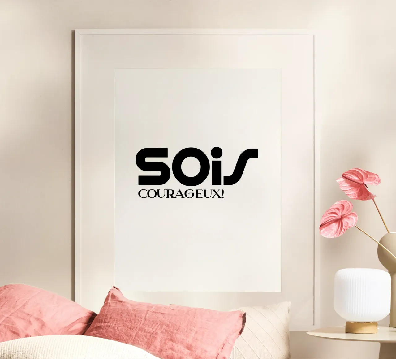 Sois Courageux Tipografia semplice e minimalista carta hahnemühle da YV TYPOGRAPHY