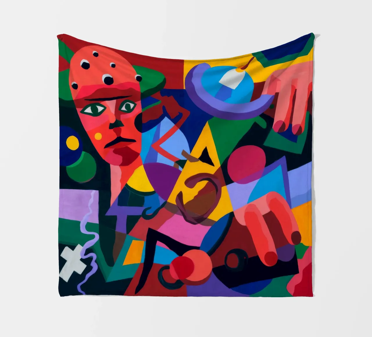 Abstract Forms fleece blanket by Monarco Virtuoso