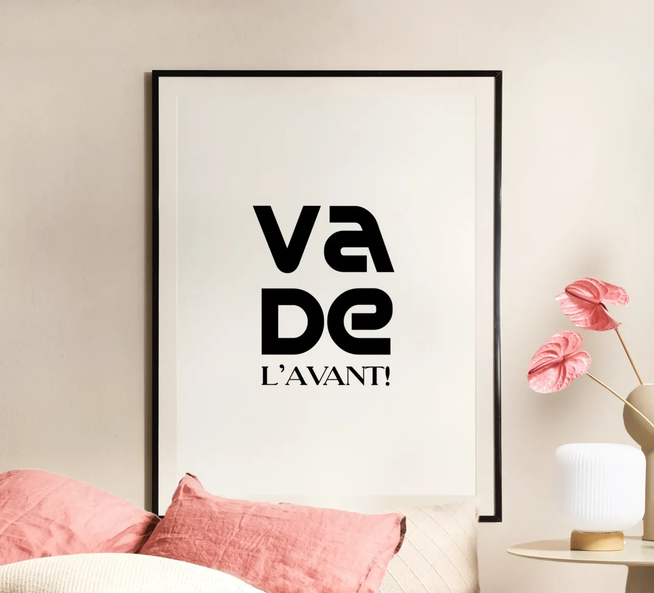 Va De L'avant Simple Minimalist Typography hahnemühle by YV TYPOGRAPHY