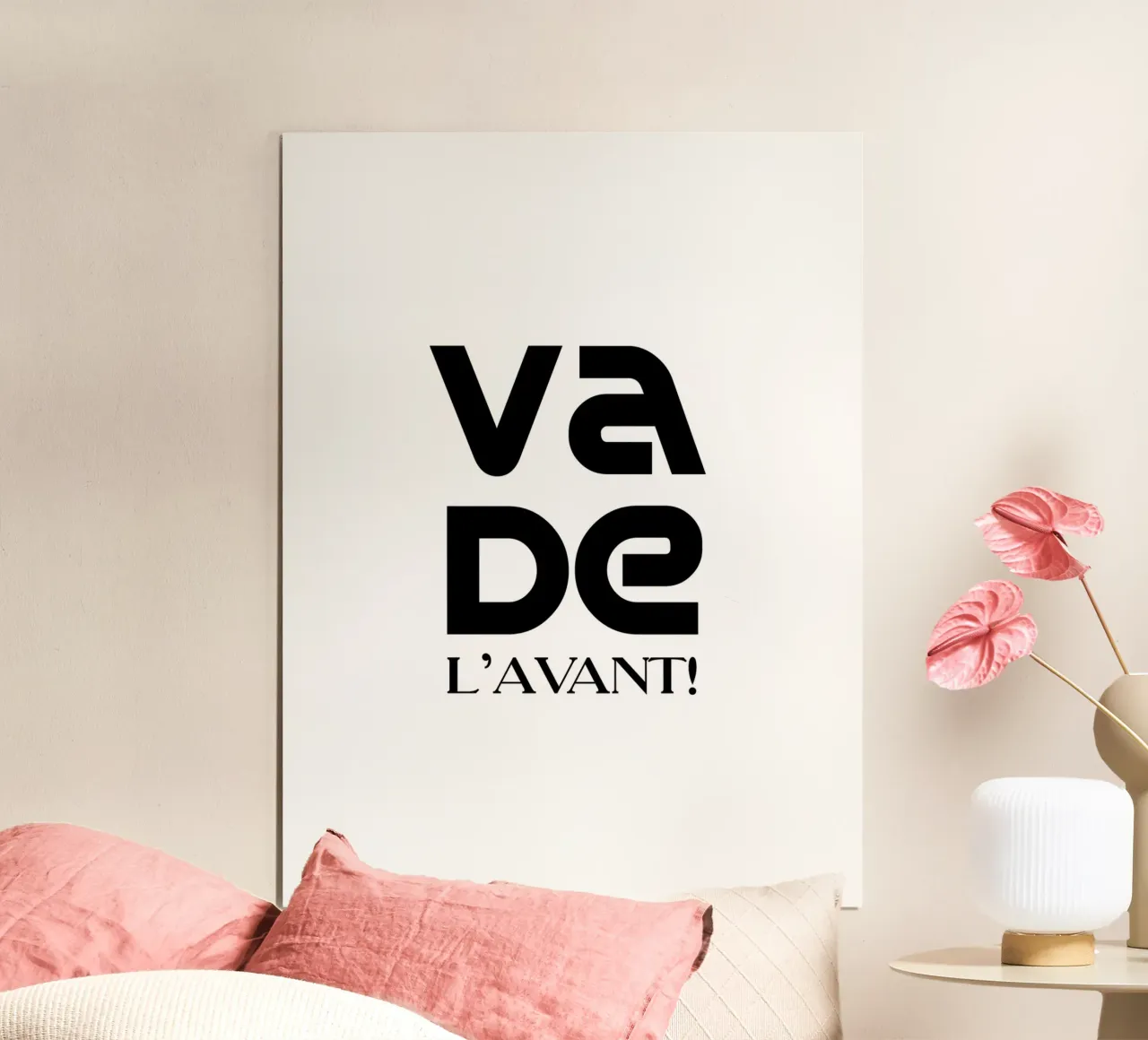 Va De L'avant Simple Minimalist Typography hahnemühle by YV TYPOGRAPHY
