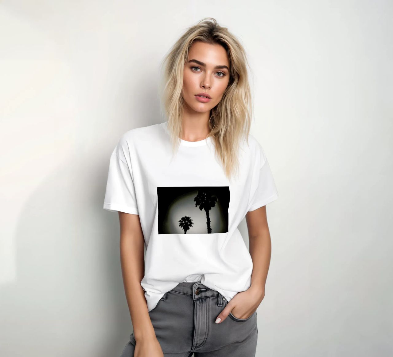 Why are palm trees so damn happy? t-shirt da Tal Paz-Fridman