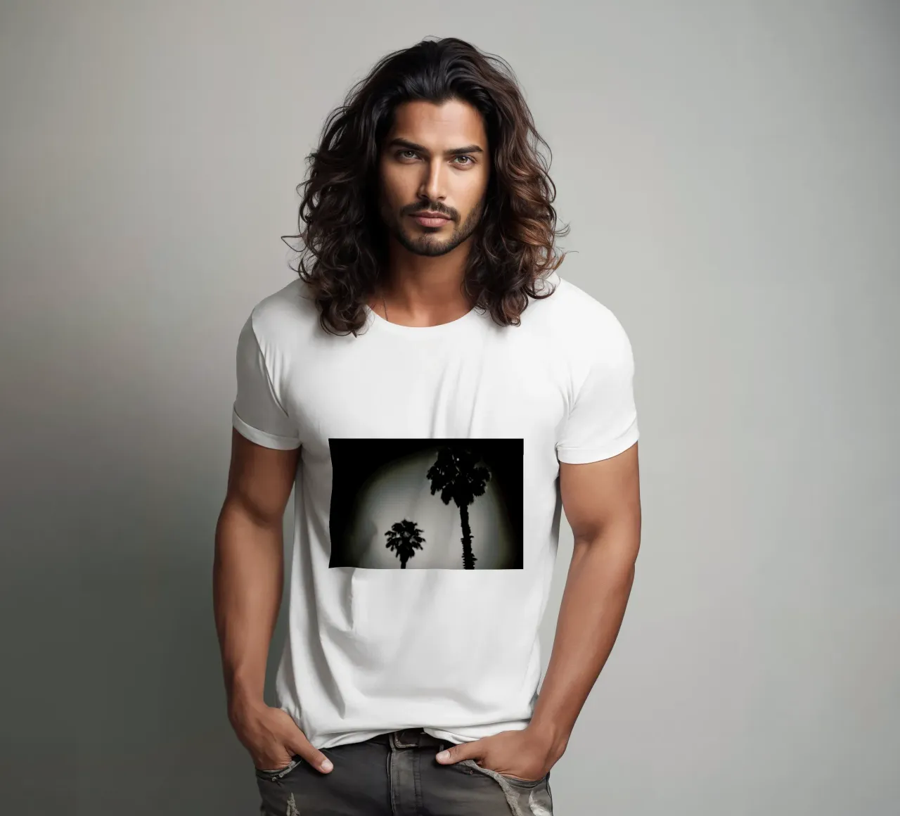 Why are palm trees so damn happy? t-shirt da Tal Paz-Fridman