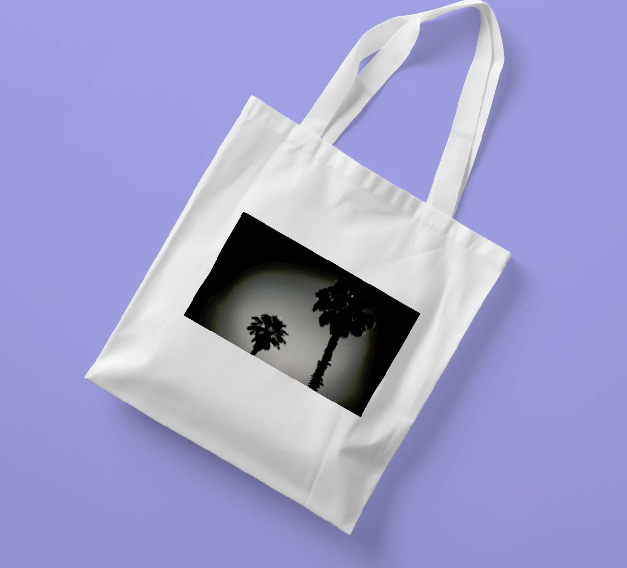 Why are palm trees so damn happy? borsa in juta da Tal Paz-Fridman