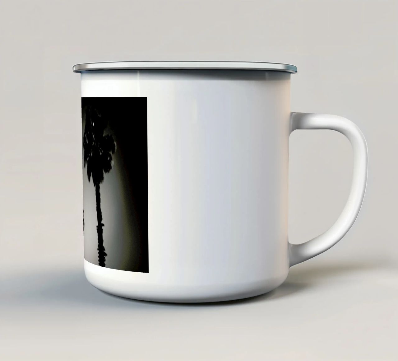 Why are palm trees so damn happy? tazza in smalto da Tal Paz-Fridman
