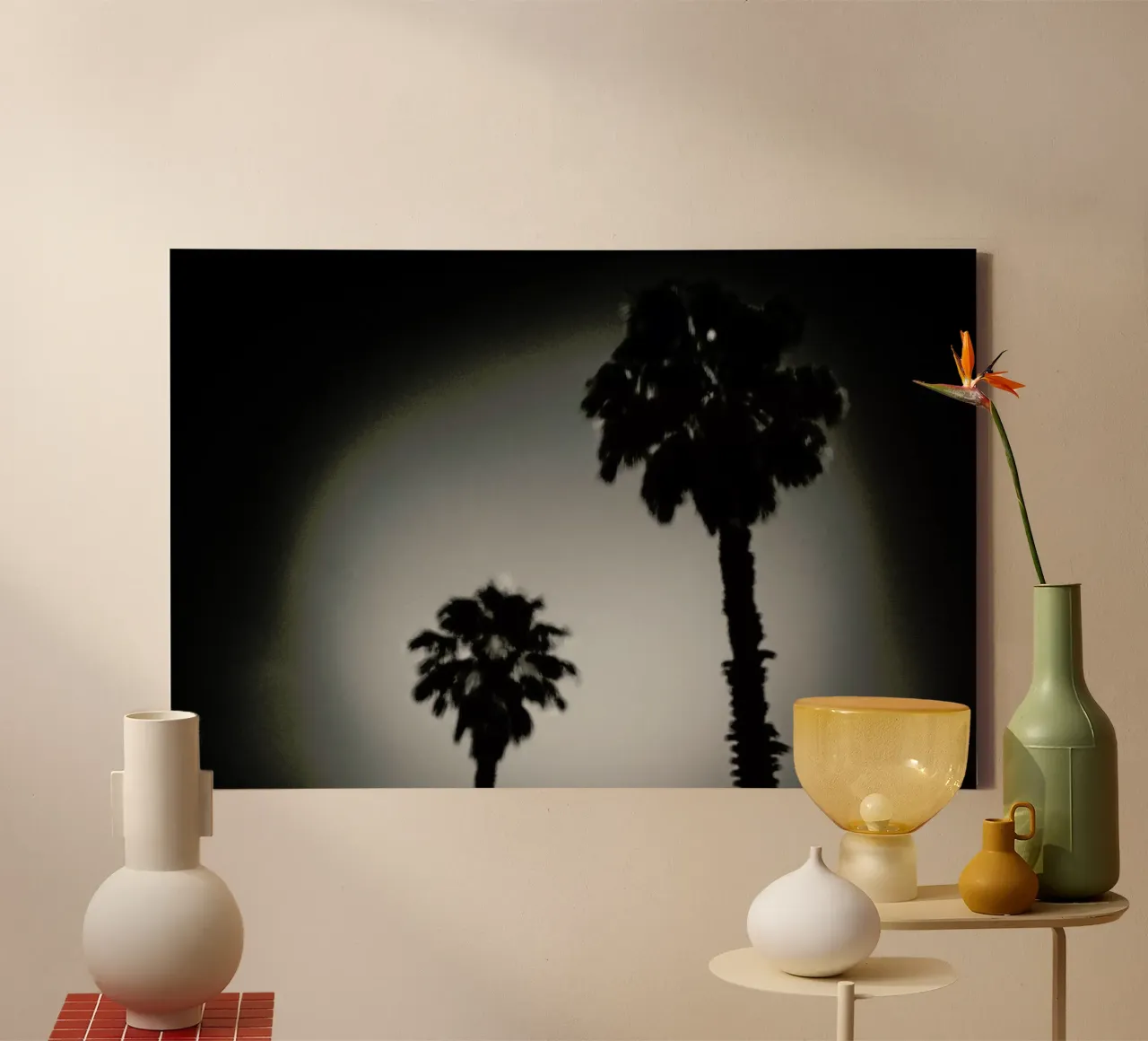 Why are palm trees so damn happy? tela da Tal Paz-Fridman