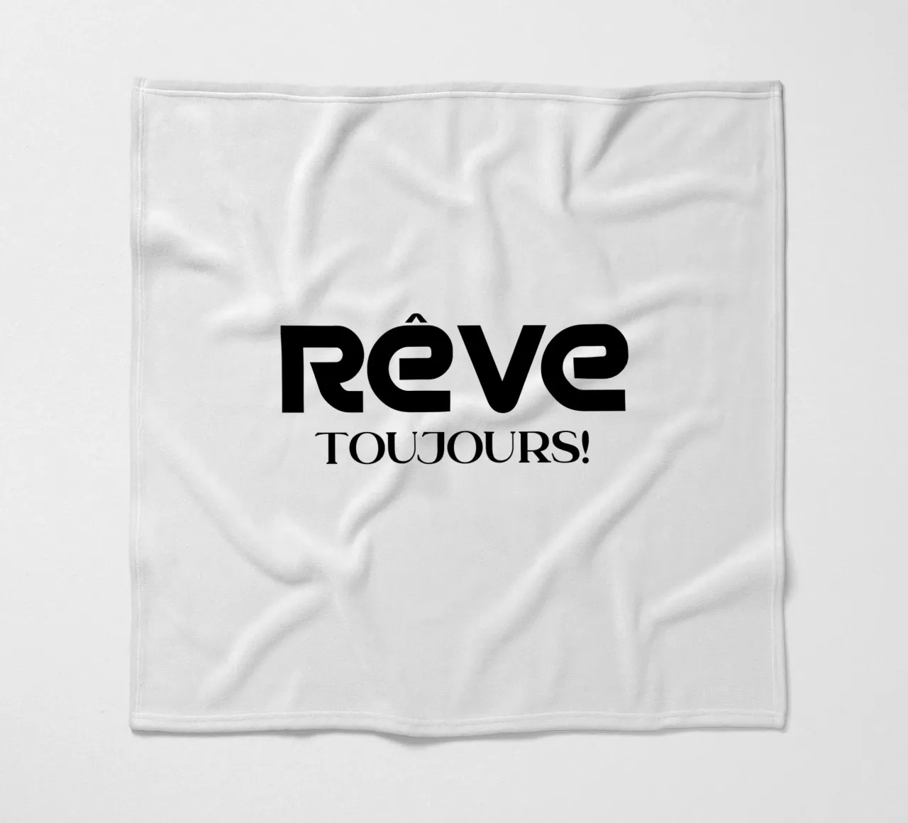 Traum Immer Einfach Minimalist Typography Fleecedecke von YV TYPOGRAPHY