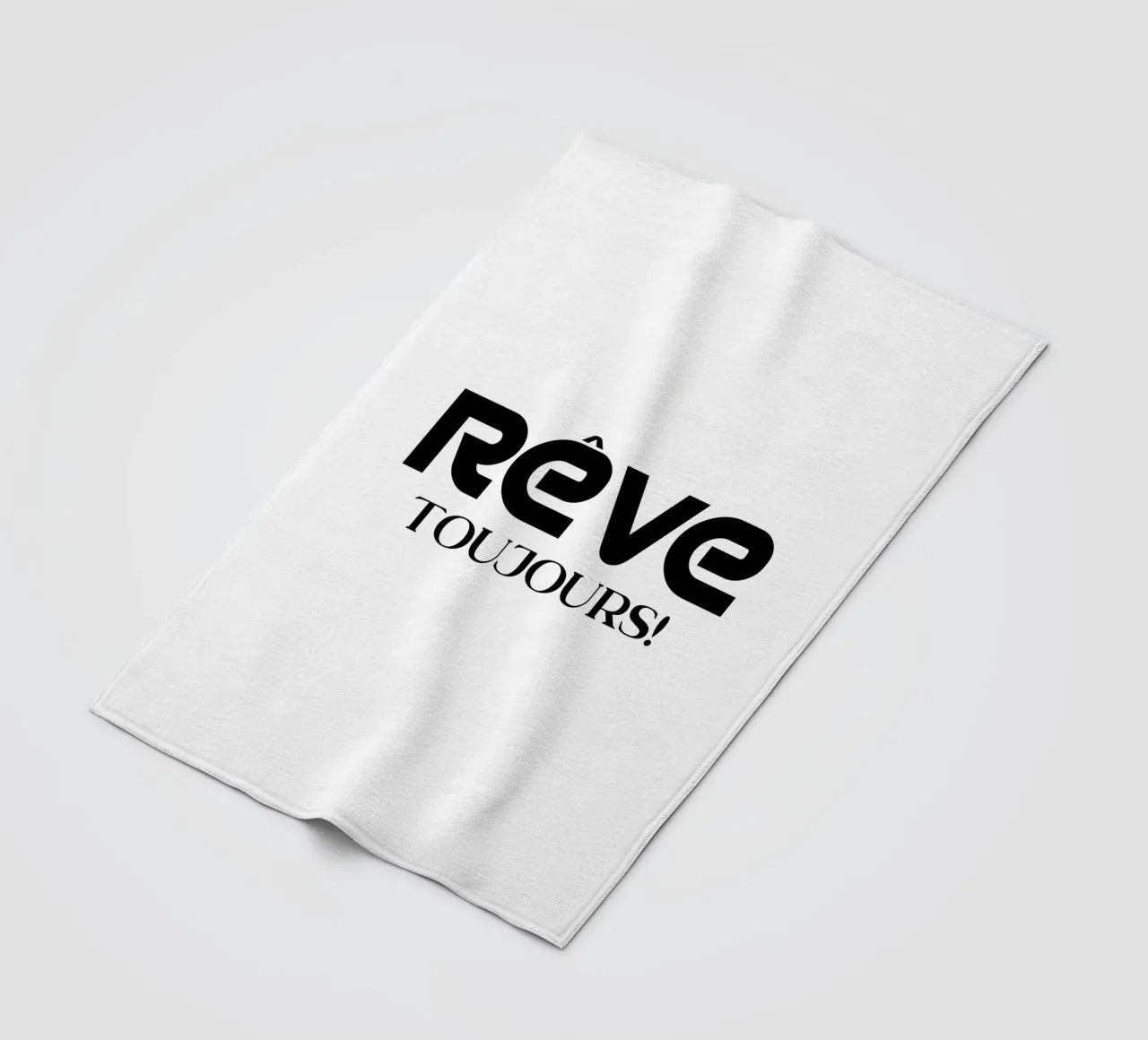 Traum Immer Einfach Minimalist Typography Fleecedecke von YV TYPOGRAPHY