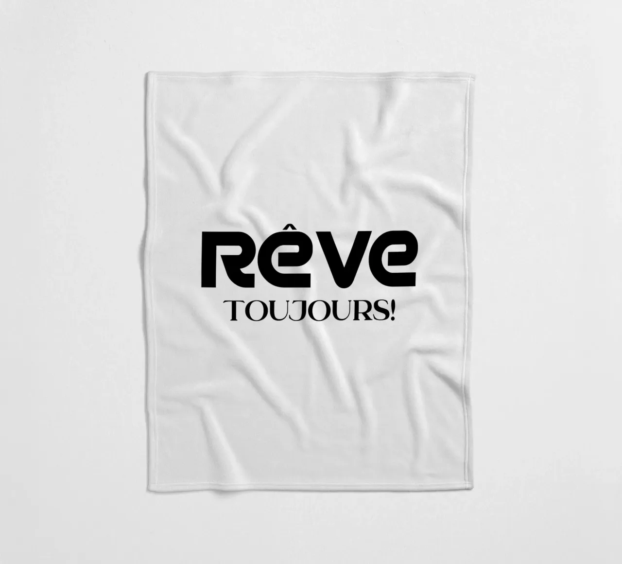 Traum Immer Einfach Minimalist Typography Fleecedecke von YV TYPOGRAPHY