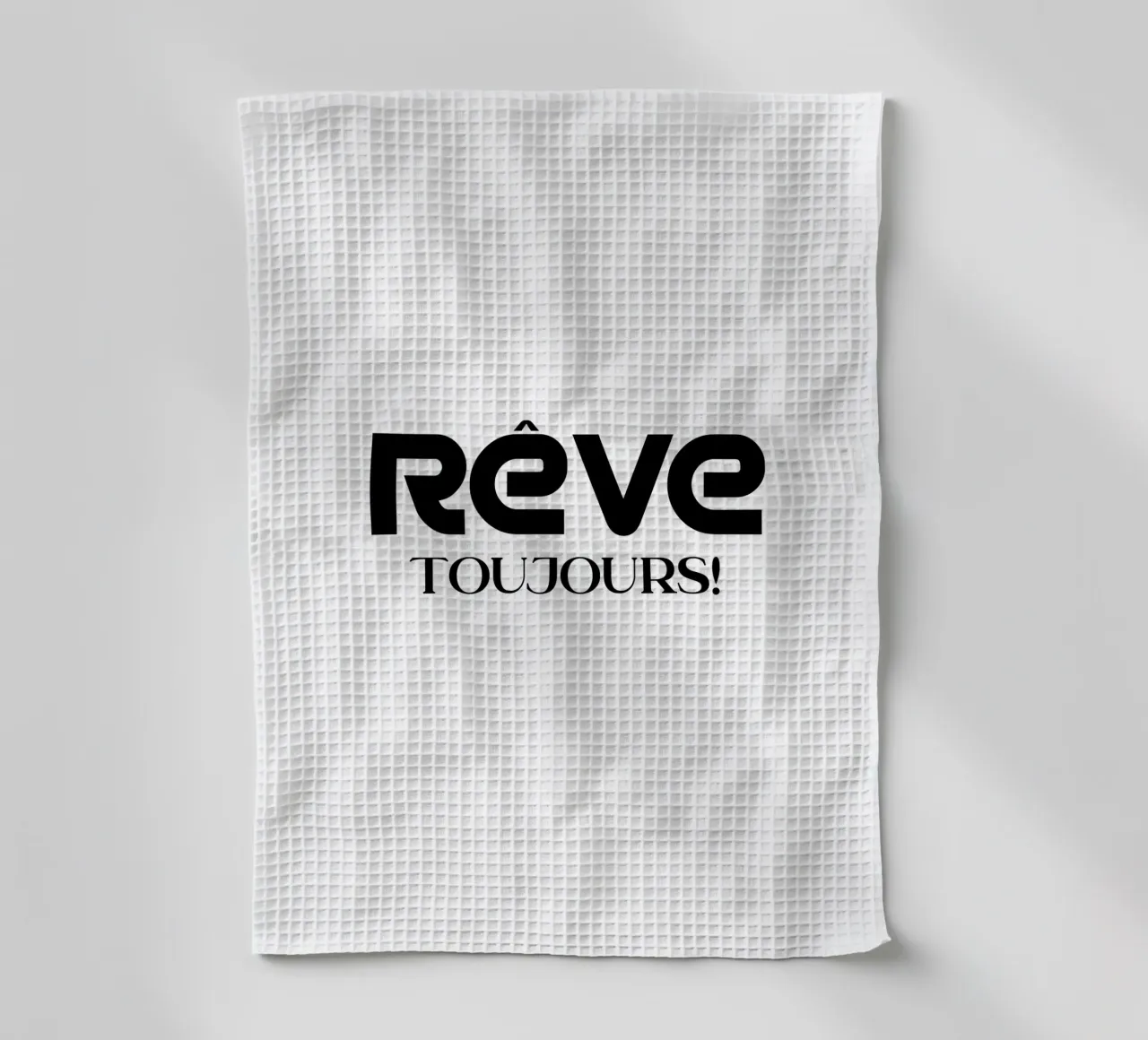 Reve Toujours Simple Minimalist Typography torchon de YV TYPOGRAPHY