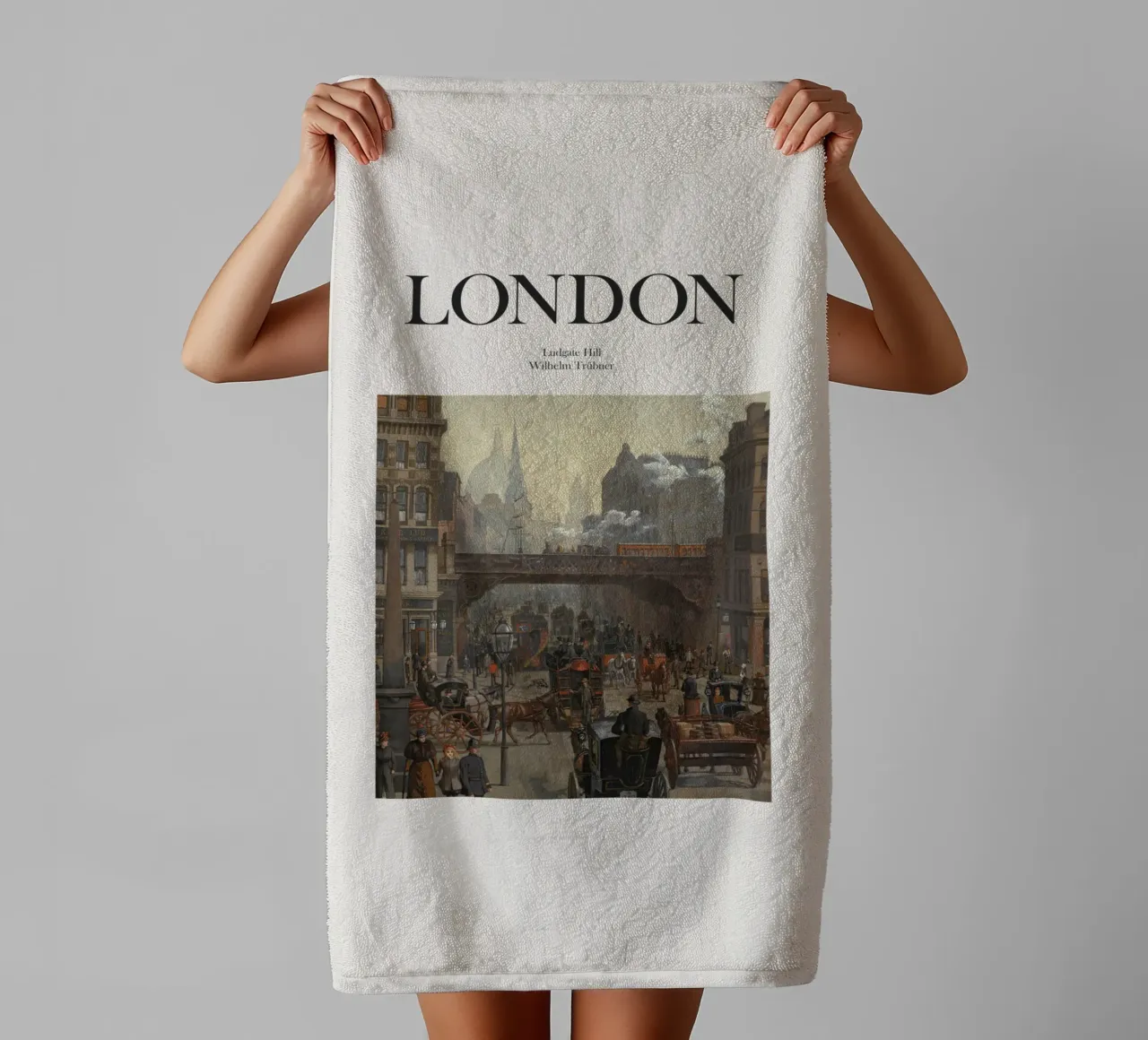 Londra, Inghilterra asciugamano da bagno da Vintagrafica