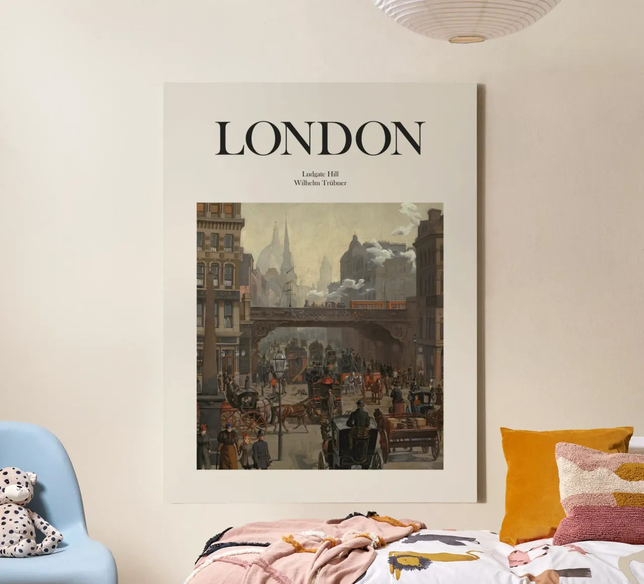 Londra, Inghilterra tela con Cornice a cassetta da Vintagrafica