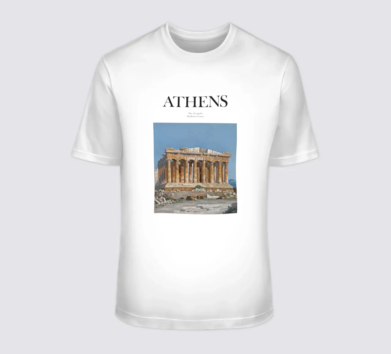 Atene, Grecia t-shirt da Vintagrafica