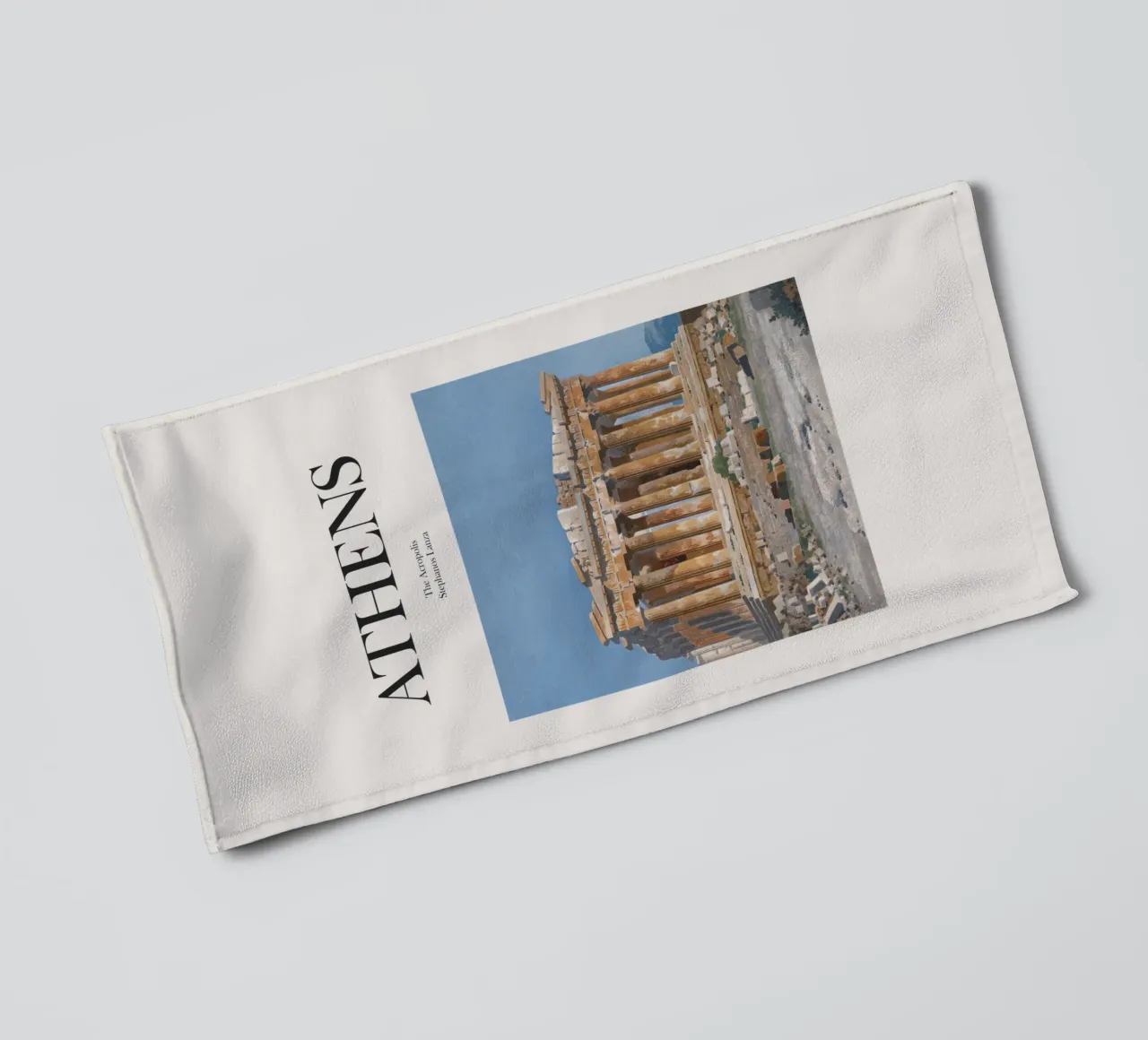 Atene, Grecia asciugamano da bagno da Vintagrafica