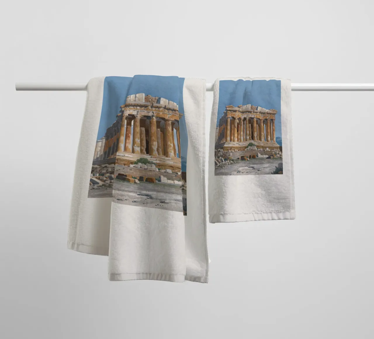 Atene, Grecia asciugamano da bagno da Vintagrafica