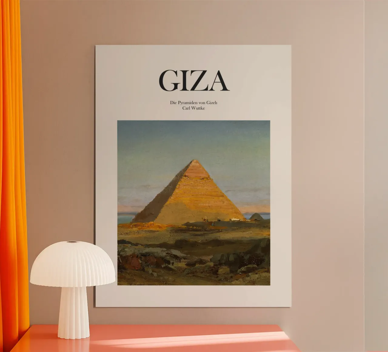 Giza, Egitto poster da Vintagrafica