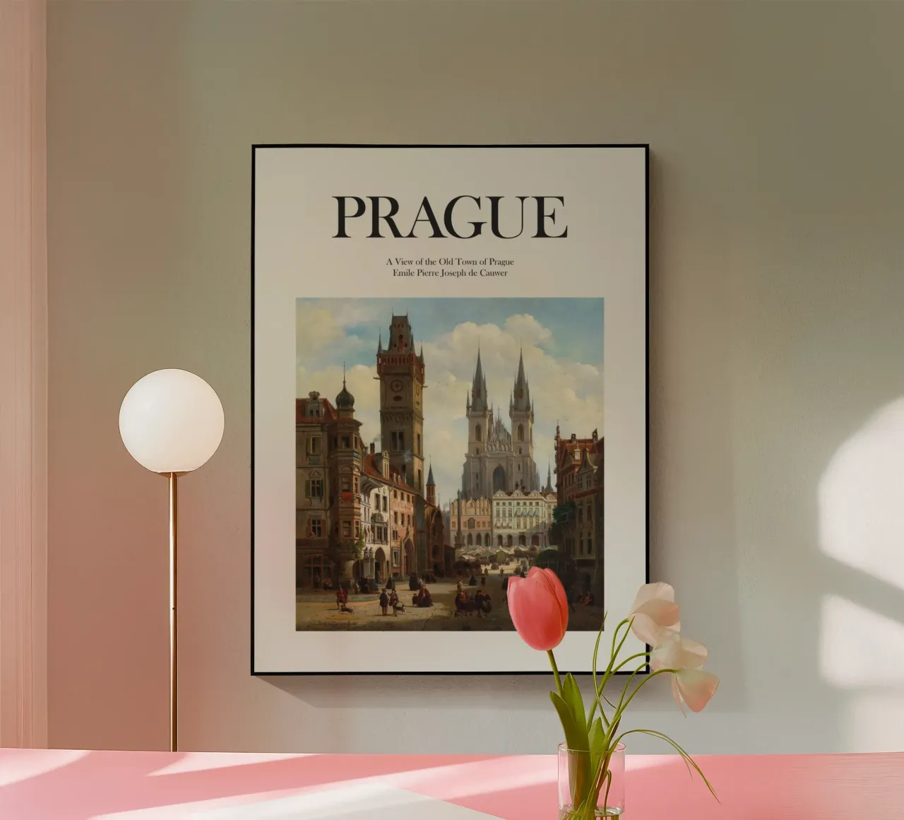 Praga, Repubblica Ceca plexiglass da Vintagrafica