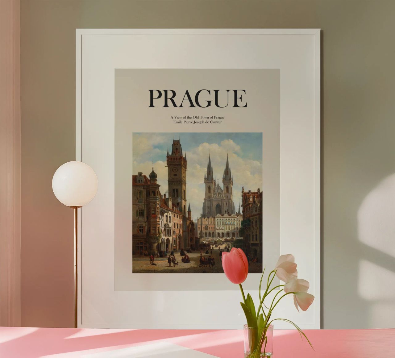 Prague, République tchèque poster de Vintagrafica
