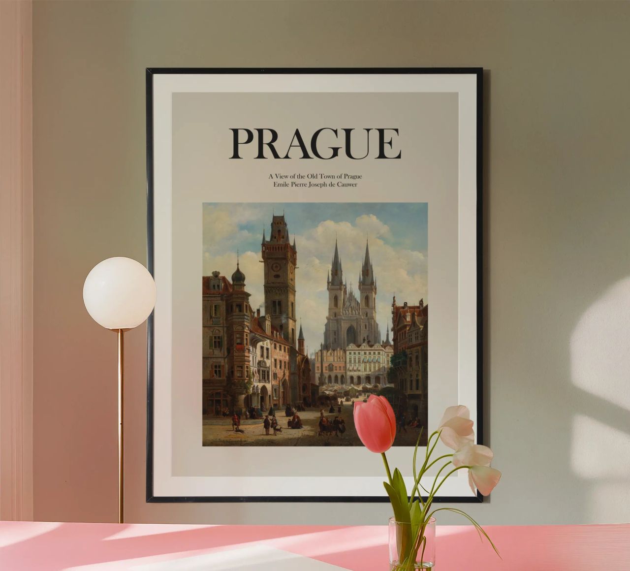 Prague, République tchèque poster de Vintagrafica