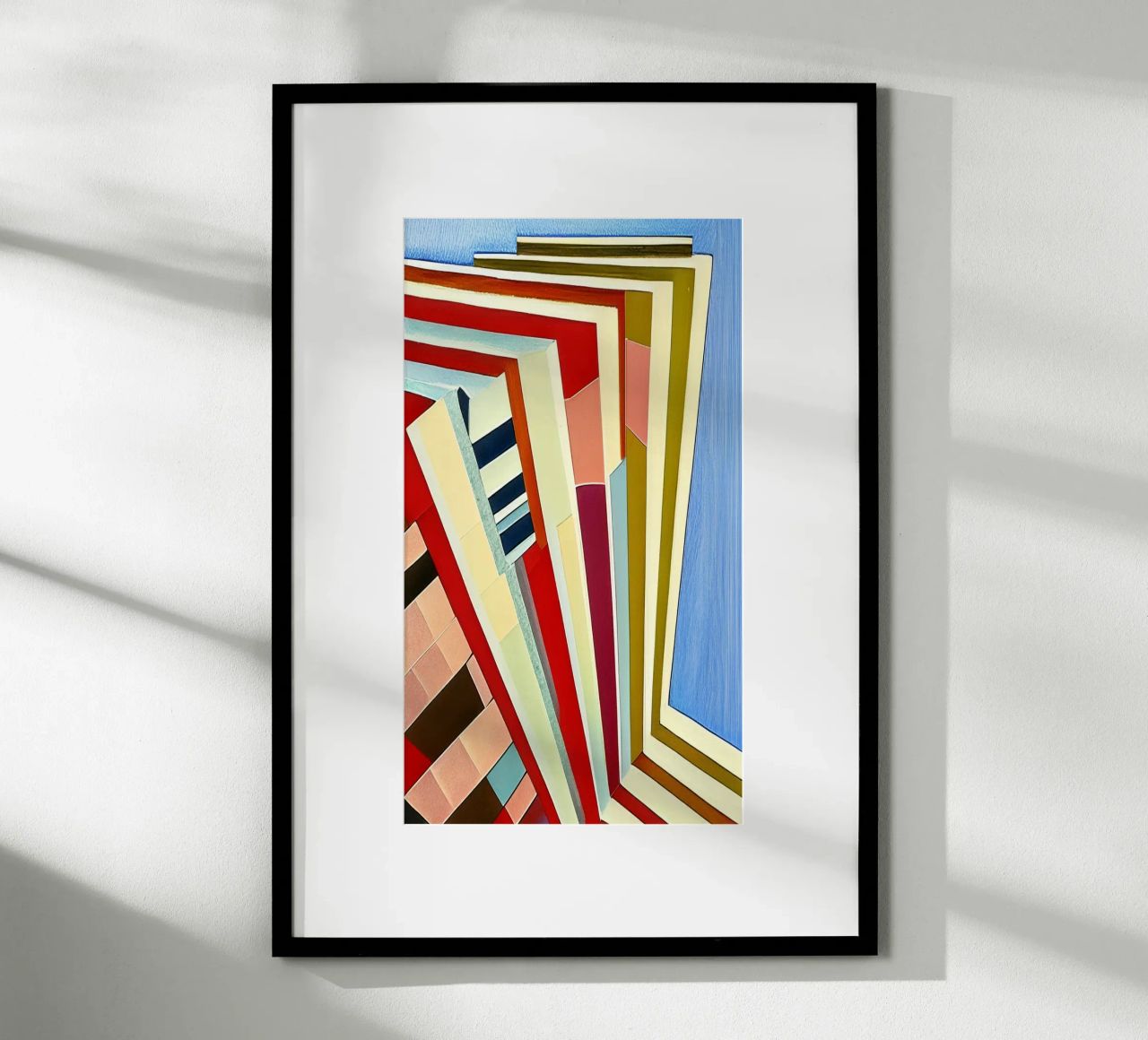 Hôtel en vacances poster avec cadre en aluminium de Abstract Art by LK