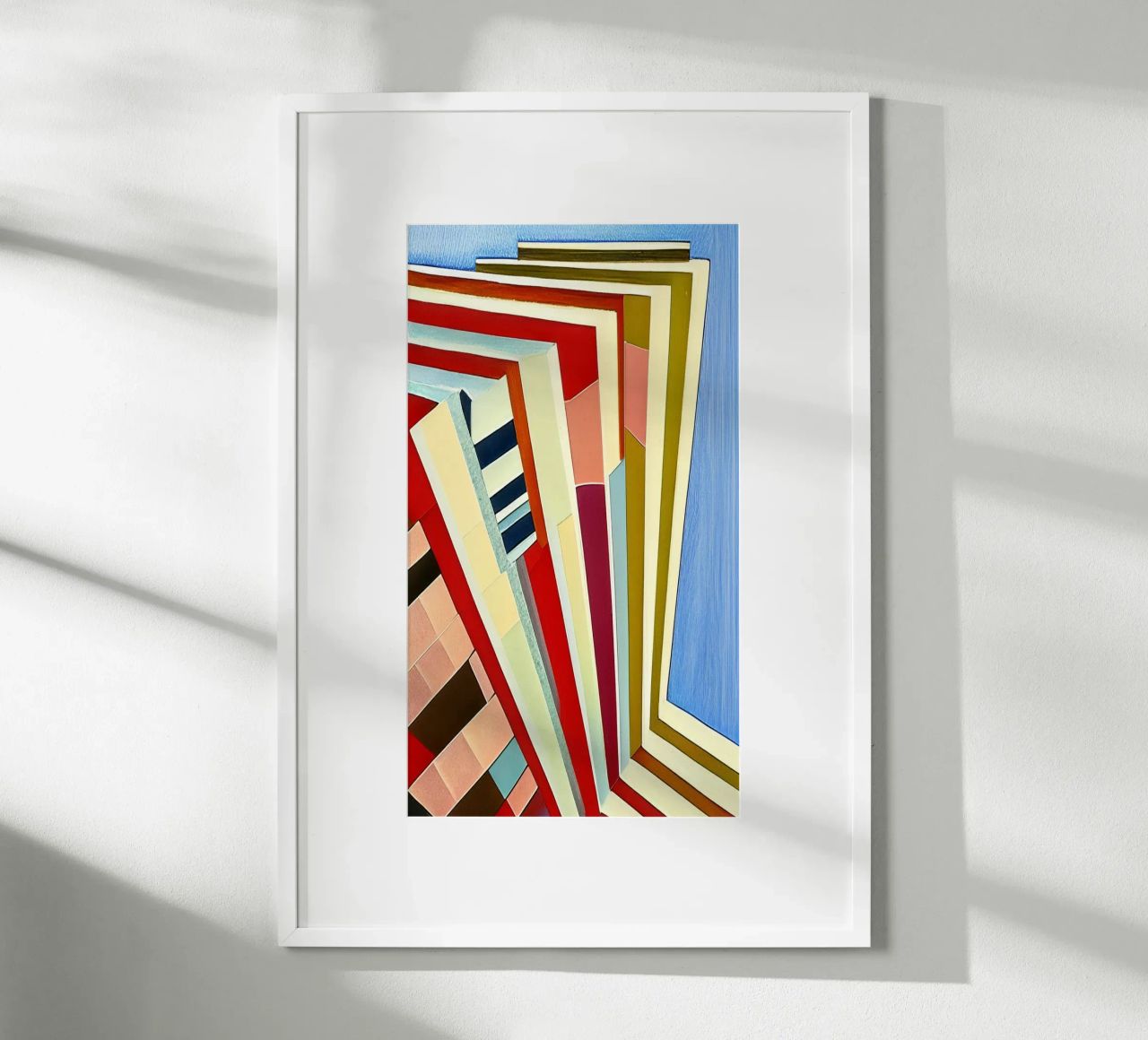 Hôtel en vacances poster avec cadre en aluminium de Abstract Art by LK