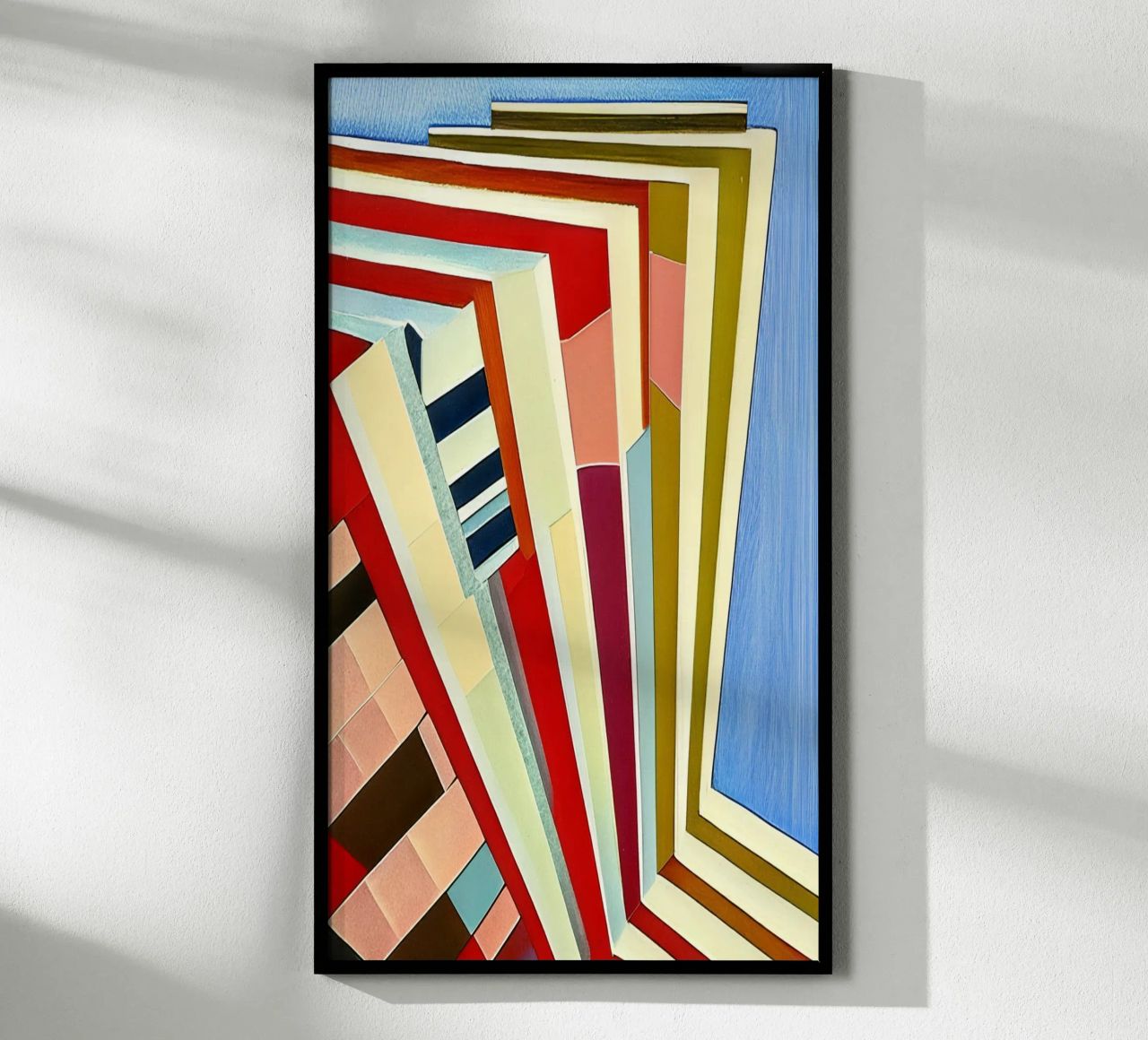 Hôtel en vacances poster avec cadre en aluminium de Abstract Art by LK